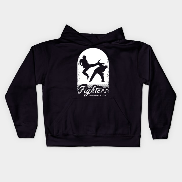 Fighter Design for a Martial Arts Lover Kids Hoodie by AlleyField
